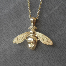 pendentif or Abeille